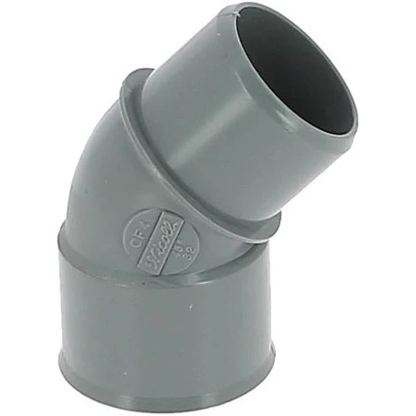 NICOLL Coude 45° PVC évacuation Mâle Femelle Ø32