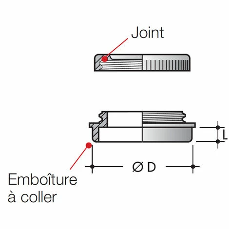 NICOLL Tampon De Visite Avec Bouchon Mf Ø75 – Image 2