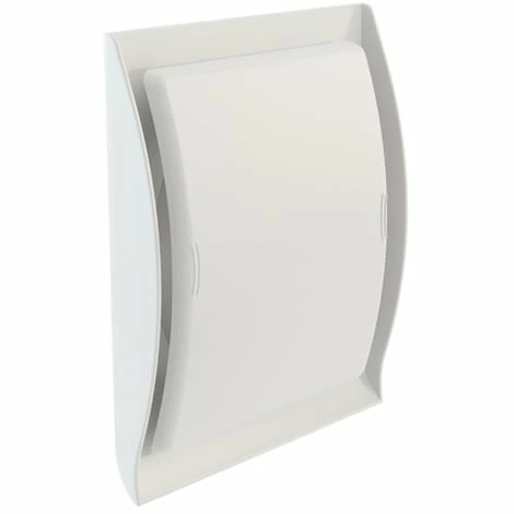 NICOLL Grille Design à Fermeture Pour Tube Ø125 Blanc