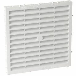 NICOLL Grille Façade Carrée à Combinaison Moust.150cm² Blanc