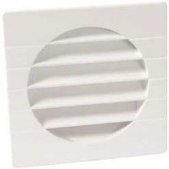 NICOLL Grille Extérieure Pour Tube PVC Ø125 Blanc Moustiquaire