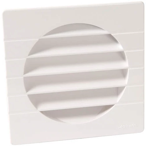 NICOLL Grille Extérieure Pour Tube PVC Ø125 Blanc Moustiquaire