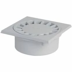 NICOLL Siphon Cour 150x150 Sorties 40/50/63 Gris Clair