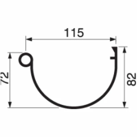 NICOLL Longueur Gouttière De 25 En 4m Gris – Image 2