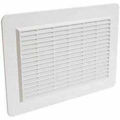 NICOLL Grille Façade Applique Horizontale Moustiquaire 200cm² Blanc