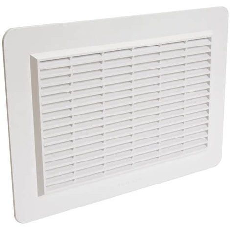 NICOLL Grille Façade Applique Horizontale Moustiquaire 200cm² Blanc