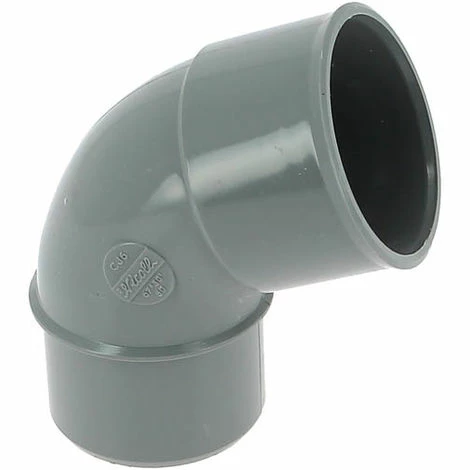 NICOLL Coude 67°30 PVC évacuation NICOLL Mâle Femelle Ø50