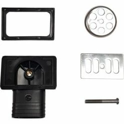 Trop Plein Rectangulaire Et Rond Avec Insert Pour évier Inox (0411713) NICOLL