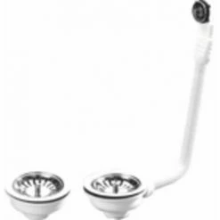 Bonde D'évier à Panier 2 Cuves - NICOLL : 0204168