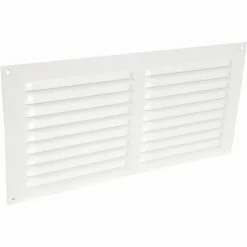 Alu Laque Blanc Avec Moustiquaire Rectangulaire Horizontale 15x30 NICOLL