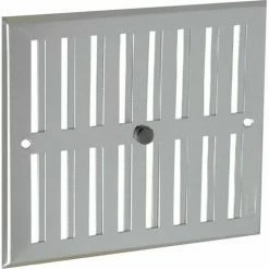 Alu Anodise Gris Avec Fermeture Rectangulaire 17x19 NICOLL