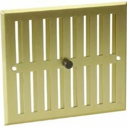 Alu Anodise Doré Avec Fermeture Rectangulaire 17x19 NICOLL