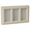 Claustra PVC Rectangulaire 215x130, Sable NICOLL