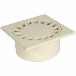 Siphon De Cour à Emboîture Incorporée Verticale M80 F90, Sable NICOLL