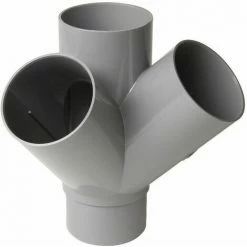 Croix D'angle PVC 45 Degré Mâle/Femelle, 125 NICOLL