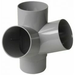 Croix D'angle PVC 67 Degré 30 Mâle/Femelle, 80 NICOLL