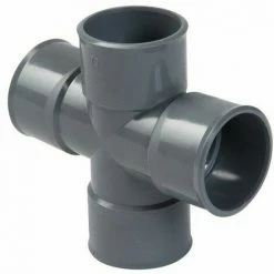 Croix PVC 87 Degré 30 (90 Degré) Femelle/Femelle, 50 NICOLL