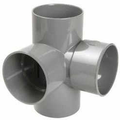 Croix D'angle PVC 87 Degré 30 Femelle/Femelle, 50 NICOLL