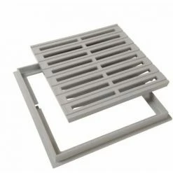 Grille Avec Cadre 30x30 Couleur Sable NICOLL