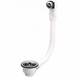 NICOLL Bondes à Panier Manuel, Avec Ou Sans Trop Plein Rond, Pour évier Grès De Perçage 60mm - 512 - 512 BONDE EVIER A PANIER D.84 Mm GRES Ou SYNTHESE - Manuelle - Avec Trop Plein