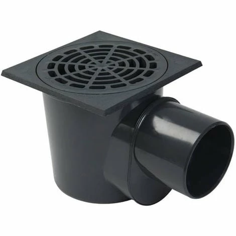 NICOLL Siphon Cour Panier Sortie 110/100 Gris Foncé