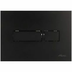 NICOLL Plaque De Commande 2 Volumes Happy Support Design REC Noir