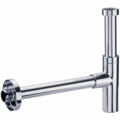 NICOLL Siphon Design Lavabo Tube Réglable Apparent Laiton Chromé