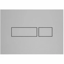 NICOLL Plaque De Commande 2 Volumes Happy Support Design REC Chromé Avec Boutons Satinés