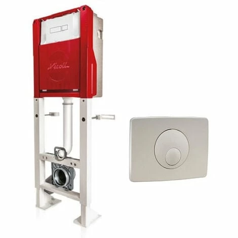 Bati-support NICOLL Pour WC Auto-portant - Polymère/acier Happy Support + Plaque - WBS2PAP â Image 3