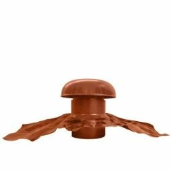 Chapeau De Ventilation Tuile Ø125 Mm NICOLL Avec Collerette D'étanchéité - CDT12