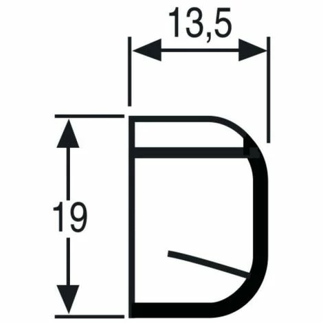 NICOLL Déflecteur Extérieur D321 T Pour Entrée D'air Aérauliques Universelles Coloris Noir Boîte De 10 – Image 3