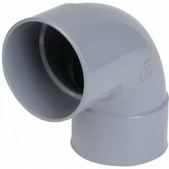 Coude 87�30 FF, PVC Gris - � 50 Mm, NICOLL, Ref.UCJ88 - Besoin D'Habitat