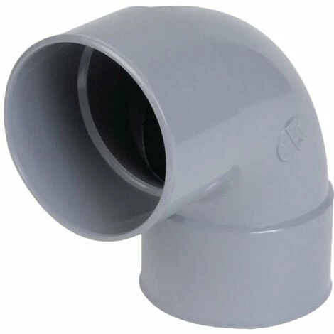 Coude 87�30 FF, PVC Gris - � 50 Mm, NICOLL, Ref.UCJ88 - Besoin D'Habitat