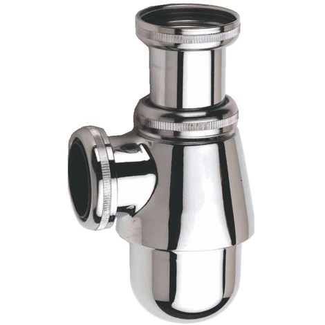 NICOLL Siphon à Culot Lavabo Réglable Laiton Chromé