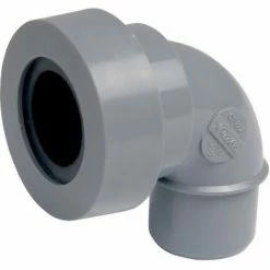 Adaptateur PVC Gris Coudé 87°30 - Ø 40 Mm - Simple Emboîture - Nicoll