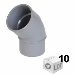 Lots De 10 Coudes PVC évacuation Ø32 Mâle Femelle 45° - Nicoll
