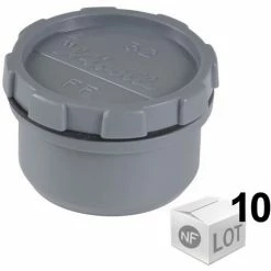 Lot De 10 Tampons De Visite PVC Ø32, Pour L'évacuation - Mâle - Nicoll