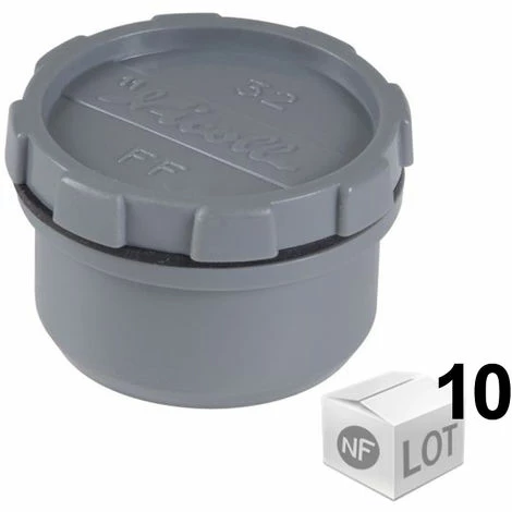 Lot De 10 Tampons De Visite PVC Ø32, Pour L'évacuation - Mâle - Nicoll
