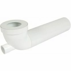 NICOLL Pipe WC Longue Avec Piquage Ø40 - Coudée 90° - Ø85 à 107 Long 400 - Ø100