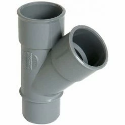 Culotte Et Embranchement Simple Male-femelle A� 45�, PVC Gris - A 32 Mm NICOLL, Ref.UBF14 - Besoin D'Habitat