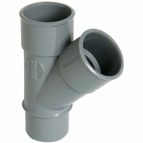 Culotte Et Embranchement Simple Male-femelle A� 45�, PVC Gris - A 32 Mm NICOLL, Ref.UBF14 - Besoin D'Habitat