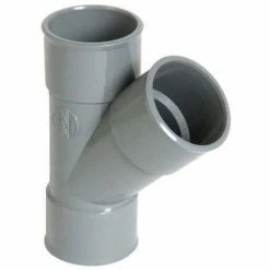 Culotte Et Embranchement Simple FF A� 45� - UBF144 - PVC Gris - 32 Mm NICOLL - Besoin D'Habitat