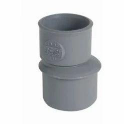 Réduction NICOLL Extérieure Excentrée - Mâle-femelle - PVC Gris - Ø 40/32 Mm - IH1