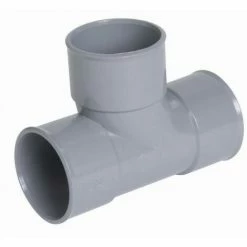 Té Pied De Biche Simple NICOLL Femelle-femelle à 87°30 - PVC Gris - Ø 32 Mm - TF188