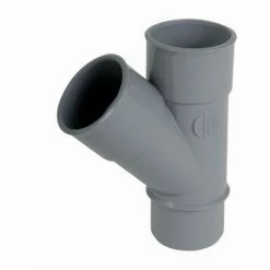 Culotte Et Embranchement NICOLL Simple Mâle-femelle à 45° - PVC Gris - Ø 40 Mm - BH14