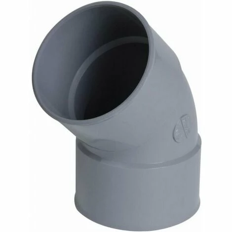 Coude NICOLL Femelle-femelle 45° - PVC Gris - Ø 100 Mm - CT44