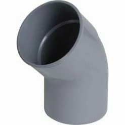 Coude NICOLL Mâle-femelle 45° - PVC Gris - Ø 100 Mm - CT4