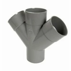 Culotte à 67°30 NICOLL Ø 100 Mm - Mâle/femelle - Double Parallèle - RT16