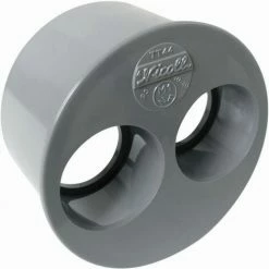Tampon De Réduction Double NICOLL Male-femelle PVC Pour Adaptation Sur Tube Non Prémanchonné Gris - Ø 93/40/40 Mm - TT44