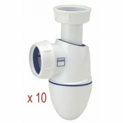 NICOLL Lot De 10 Siphons Evier Bm552